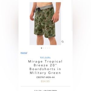 Men’s rip curl board shorts